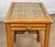 Vintage 1970s Coastal Rattan End Table Stands W/ Wicker Tops - A Pair For Sale - Image 6 of 10
