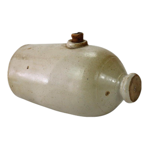 Antique Dorchester Pottery Works, Boston Ma, Stoneware Warmer Signed C1890