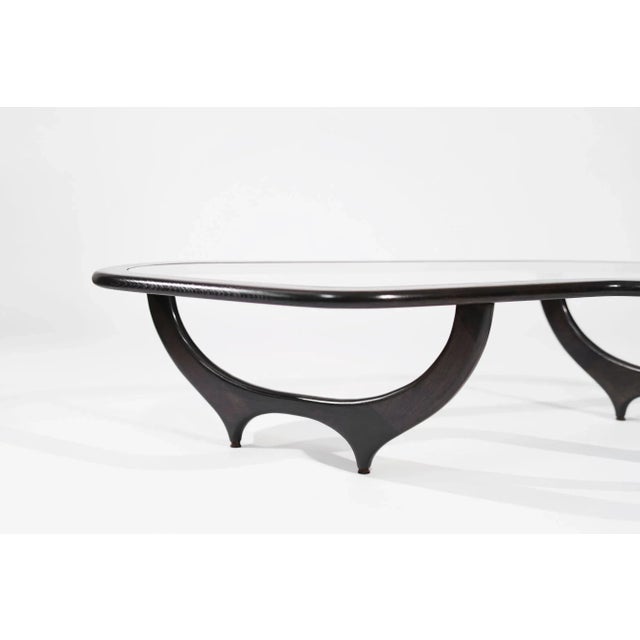 Chocolate Contour Coffee Table in Espresso by Stamford Modern For Sale - Image 8 of 16