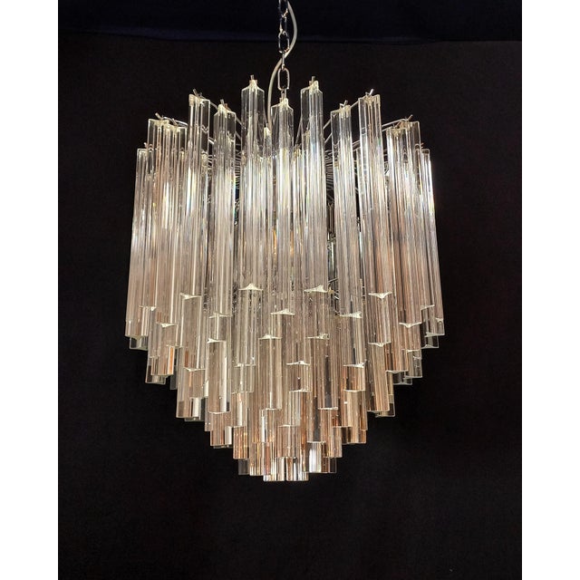 Murano Glass Chandelier in the style of Venini, 1970s For Sale - Image 11 of 11