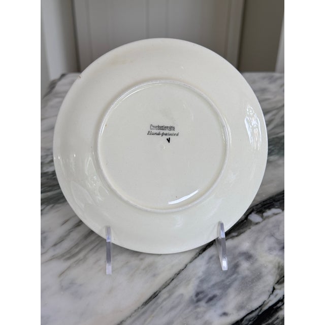 Ink Blue Art Deco Era Ditmar Urbach Decorative Plate For Sale - Image 8 of 11