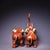 Pair of Gilt Bronze Elephant Figures – 10.6" Vintage Sculptures With Inscriptions For Sale - Image 4 of 9