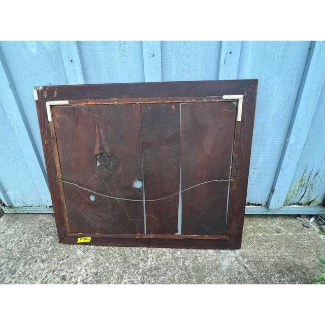 Early 20th Century Victorian Style Oak Wall Mirror, 1920 For Sale - Image 5 of 9