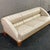 Modern Giorgetti by Leon Krier Aries 3-Seat Modern Cream Leather Sofa With Wood Base For Sale - Image 3 of 10