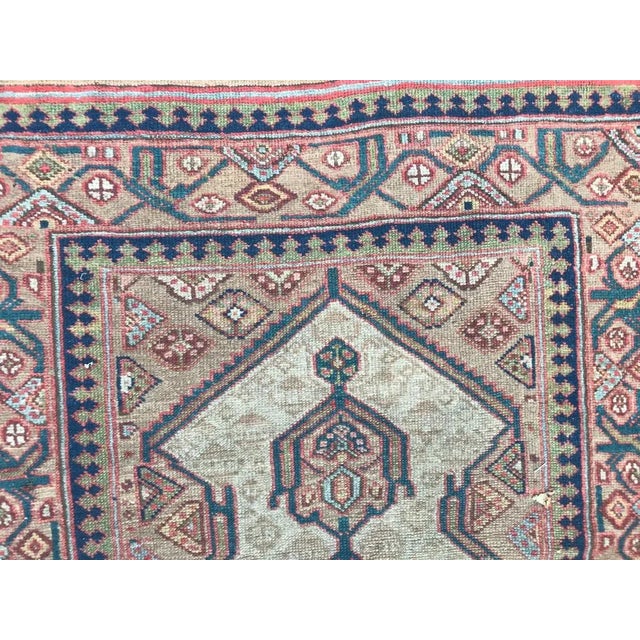 Textile Antique Kurdish Serapi Runner For Sale - Image 7 of 18