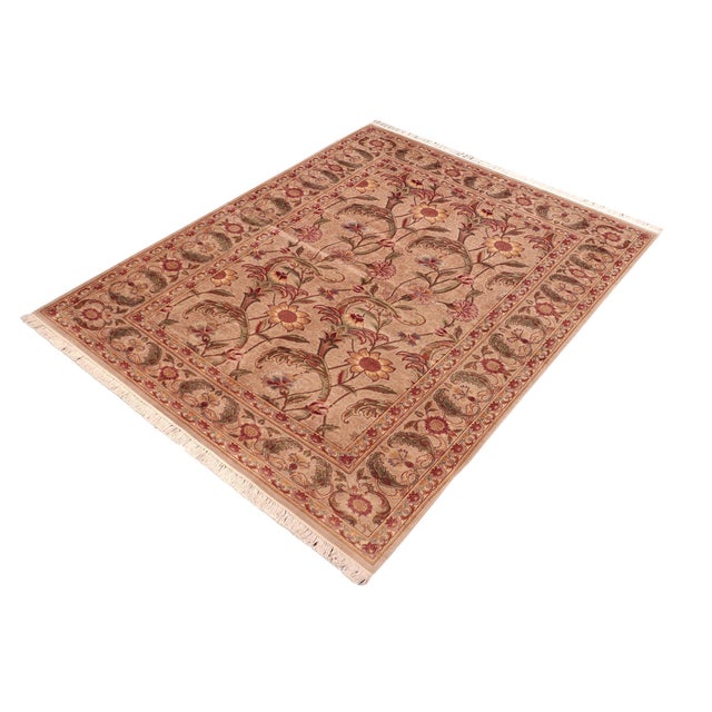 Designed with mesmerizing intricacy and gorgeous color palette, this hand-knotted masterpiece demonstrates the beauty and...