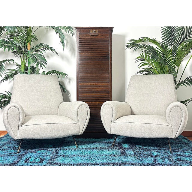 Gigi Radice Armchairs by Minotti, Italy, 1950s, Set of 2 For Sale - Image 12 of 18