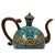 This object is a Vintage Chinese Cloisonné Ewer / Teapot, crafted using detailed enamel-on-copper work with a signature...