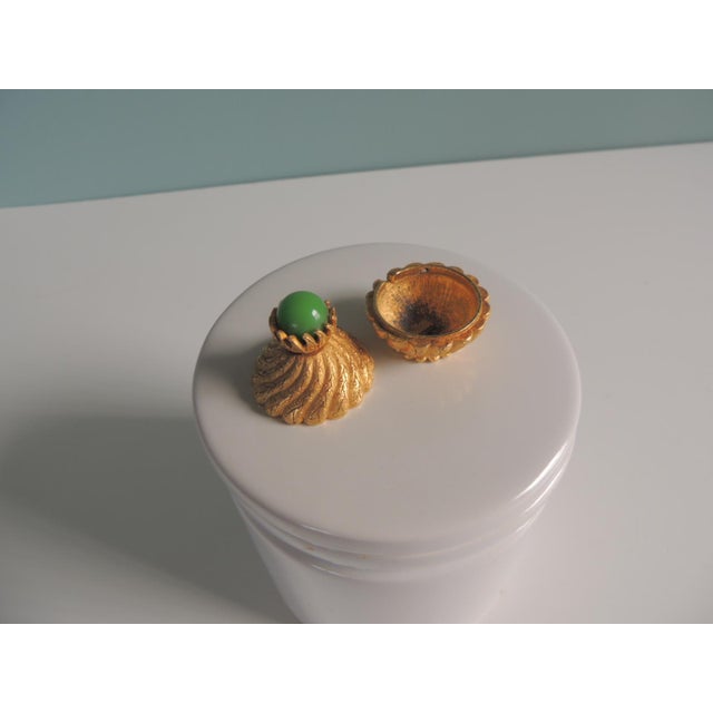 Art Nouveau Miniature Florentine Gold and Stone Snuff Box For Sale - Image 3 of 6