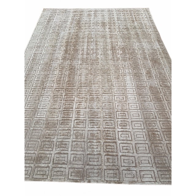 Rh Rajouri Silk & Wool Rug – 12' × 15' Bronze | Silk | Hand-Knotted | 100 Knots Per Square Inch | Made in Nepal For Sale - Image 13 of 18