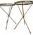 1970s An Elegant Pair of Midcentury Italian Hand-Hammered Gilded Tripod Drinks Tables Captures the Essence of Refined European Craftsmanship. For Sale - Image 5 of 5