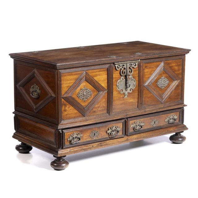 Portuguese Ark Cabinet, 17th Century For Sale - Image 4 of 6