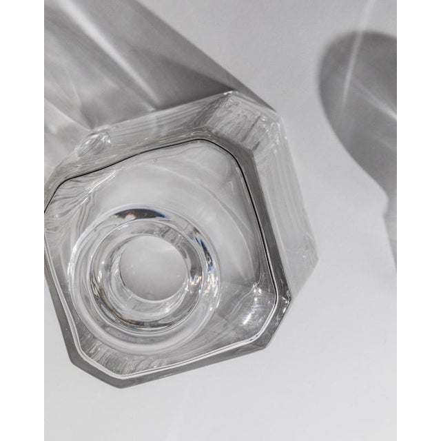 Vintage Clear Murano Glass Decanter, 1990s For Sale - Image 10 of 12