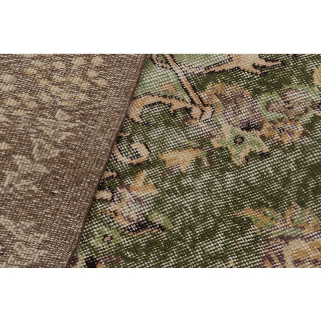 Textile Vintage Zeki Muren Rug in Green and Brown For Sale - Image 7 of 7