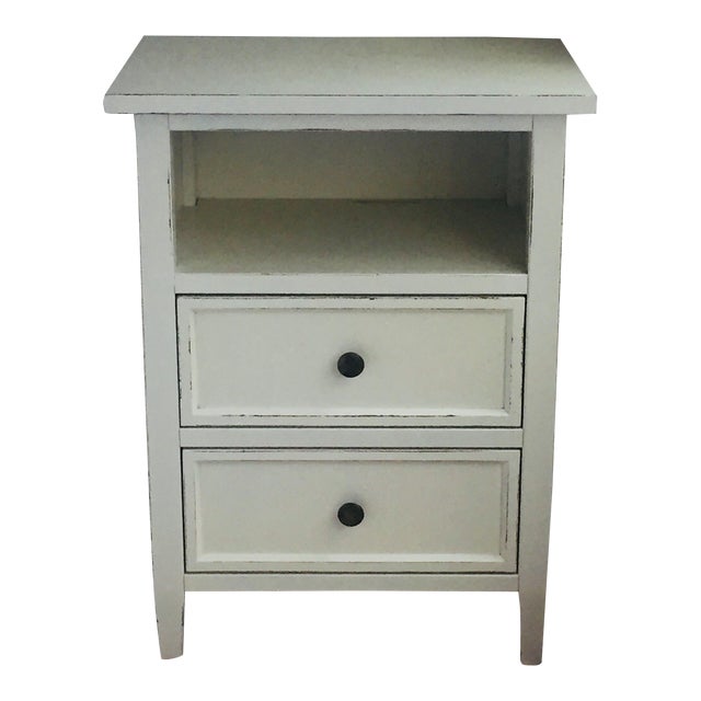 Crate Barrel Harbor Dama 2 Drawer Nightstand