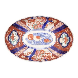 Imari Oval Dish, Japan, 19th Century For Sale