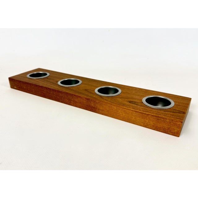 1960s Mid-Century Modern Teak Candleholder by Esko Saarinen, 1960s For Sale - Image 5 of 11