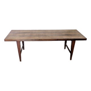Mid Century Modern Mahogany Minimalist Coffee Table For Sale