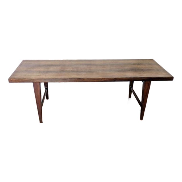 Mid Century Modern Mahogany Minimalist Coffee Table For Sale