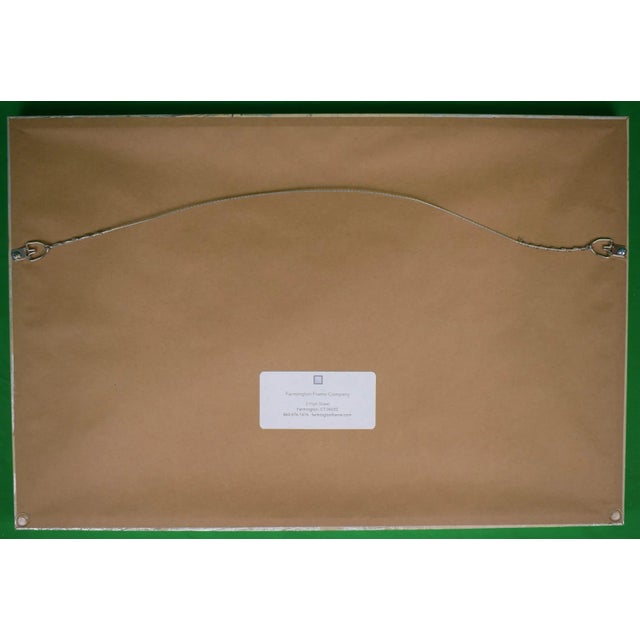 Print Sz: 13"H x 20"W Frame Sz: 14 1/4"H x 21 1/4"W w/ gilt bamboo frame Original color double page from Slim Aarons'...