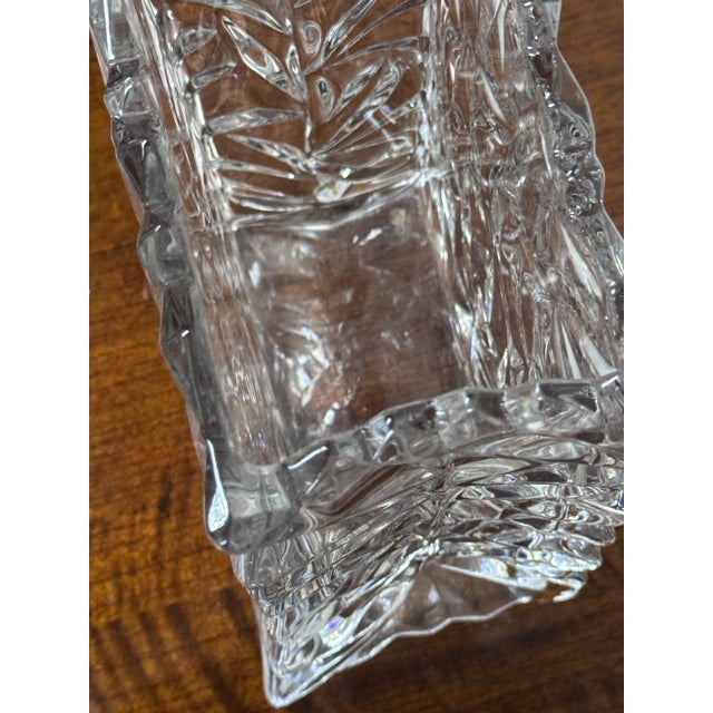 Tapio Wirkkala for Rosenthal Vintage Rosenthal Crystal Crushed Paper Bag Glass Vase For Sale - Image 10 of 12
