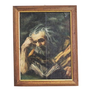 Vintage Wood Panel, 1950s For Sale