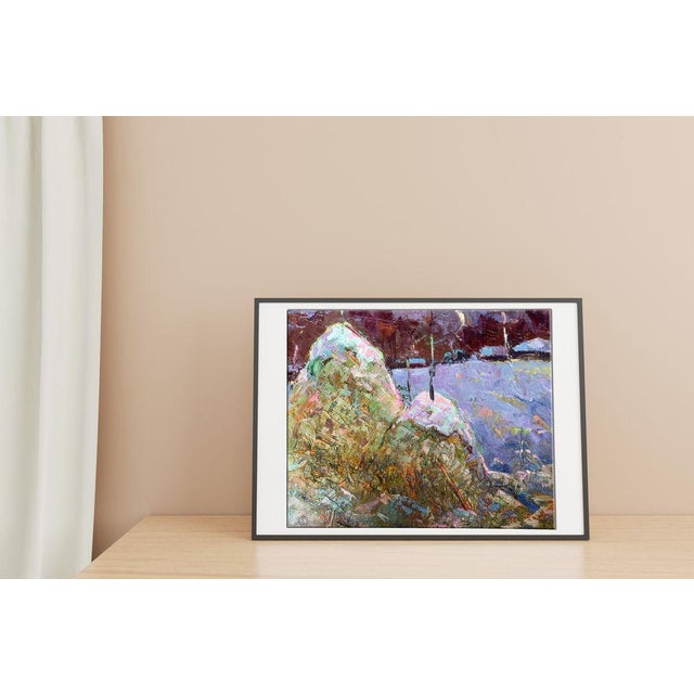 Post Impressionist Oil Painting Moonlit Night Oksana Ivanyuk For Sale - Image 3 of 12