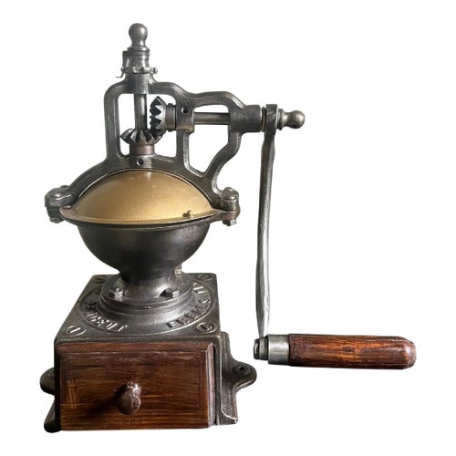 Peugeot Freres Cast Iron Coffee Grinder 1880's
