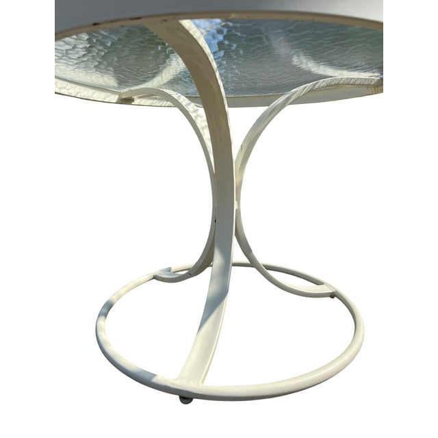 Woodard Furniture Co. Vintage Woodard Metal Side Table For Sale - Image 4 of 10