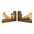 Vintage Carved Wood and Horn-Style Bird Bookends, a Pair For Sale