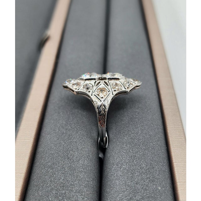 Mid 20th Century 2.00 Ct Antique Diamond Ring Size 7.25 For Sale - Image 5 of 8