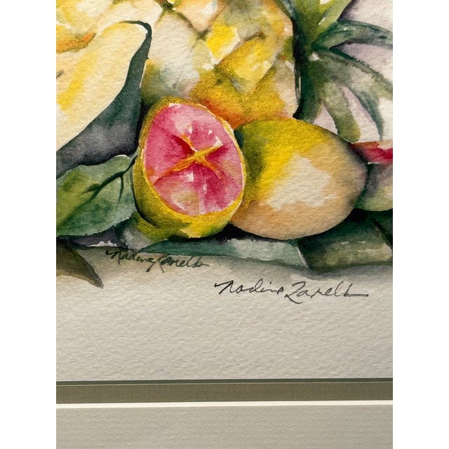 Vintage Still Life Serigraph by Nadine Ramelb Limited Edition 2/50 Custom Framed For Sale - Image 4 of 7