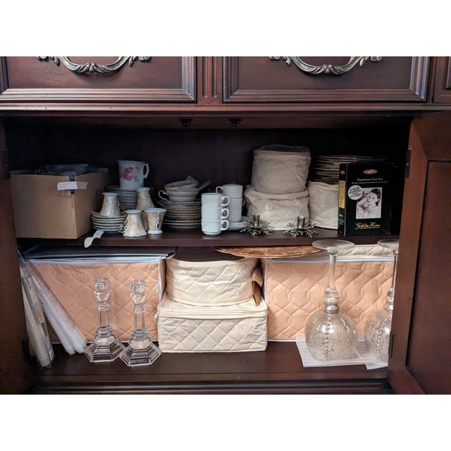 Bernhardt Server/ Buffet, Marble Top, Solid Wood Chairish