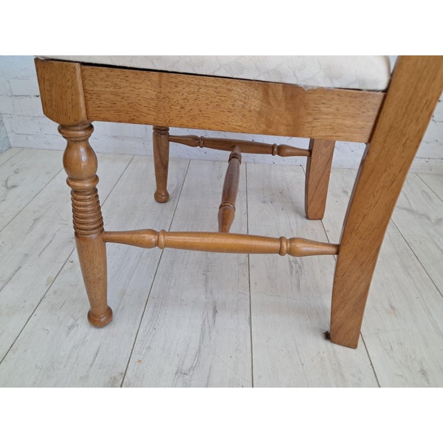 Vintage French Country Dining Chairs in Oak, 1980, Set of 4 For Sale - Image 16 of 18