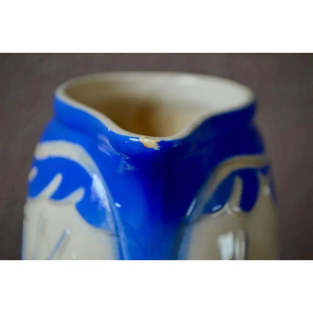 Ceramic Art Deco Pitcher from Saint Clément For Sale - Image 7 of 10