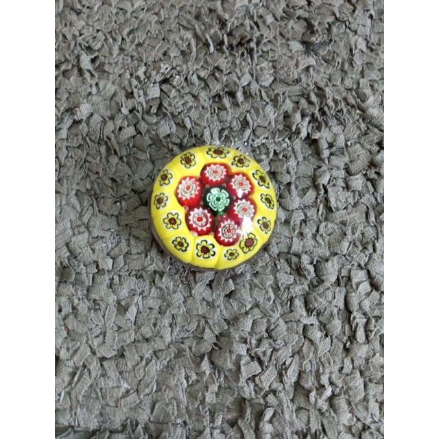 1980s Murano Style Millefiore Paperweight For Sale - Image 4 of 7