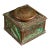 Antique Stained Glass & Bronze Inkwell in Green by Tiffany For Sale