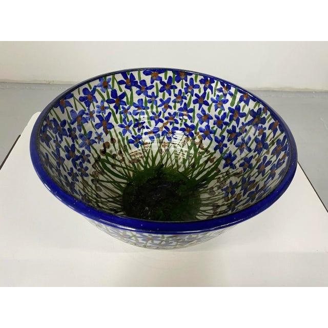 Mid-Century Modern Late 20th Century Large Ceramic Fruit or Decorative Bowl For Sale - Image 3 of 7