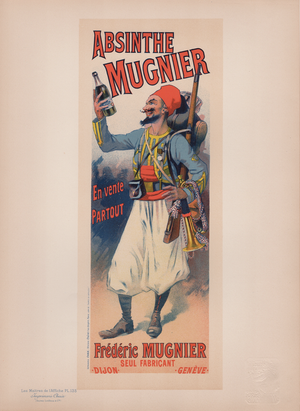 Lucien Lefèvre, Absinthe Mugnier, 1898, Lithograph
