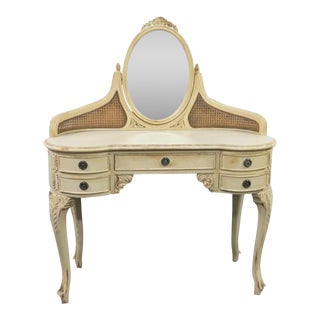 French Style Cream Kidney Vanity For Sale