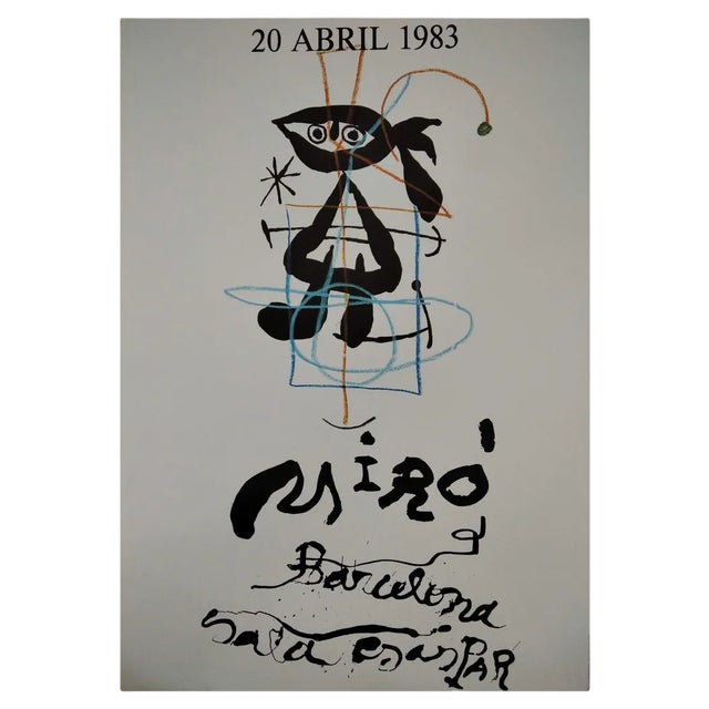Joan Miro, Gaspar Sala, Barcelona, ​​April 20, 1983, Lithograph For Sale