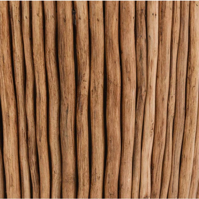 Wood Round Natural Wood Twig Table For Sale - Image 7 of 8