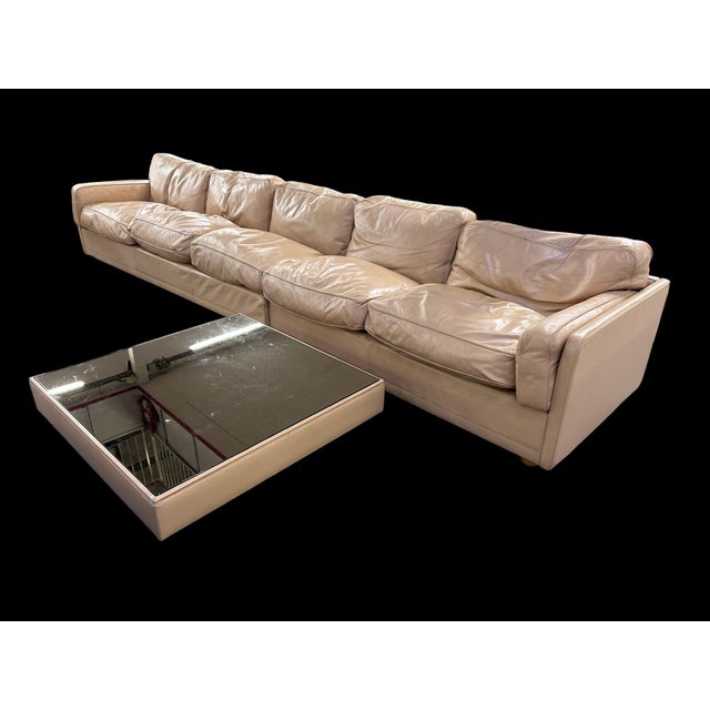 Modular Sofa in Beige Leather by Pierluigi Cerri for Poltrona Frau, 1980s, Set of 3 For Sale - Image 9 of 15