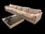 Modular Sofa in Beige Leather by Pierluigi Cerri for Poltrona Frau, 1980s, Set of 3 For Sale - Image 9 of 15