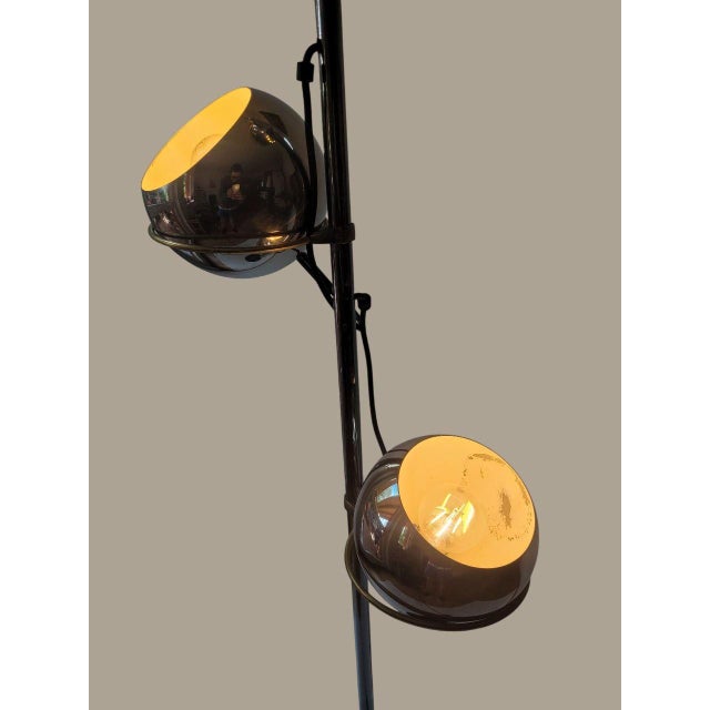 Black Space Age Eyeball Floor Lamp in Chrome, 1970s For Sale - Image 8 of 18