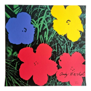 1986 Carnegie Museum of Art After Andy Warhol "Poppy Flowers" Lithograph