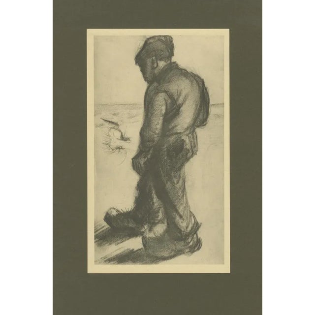 Title: Vincent van Gogh – Peasant Walking with a Sack – 1928 Portfolio Print : This 1928 print is a reproduction of...