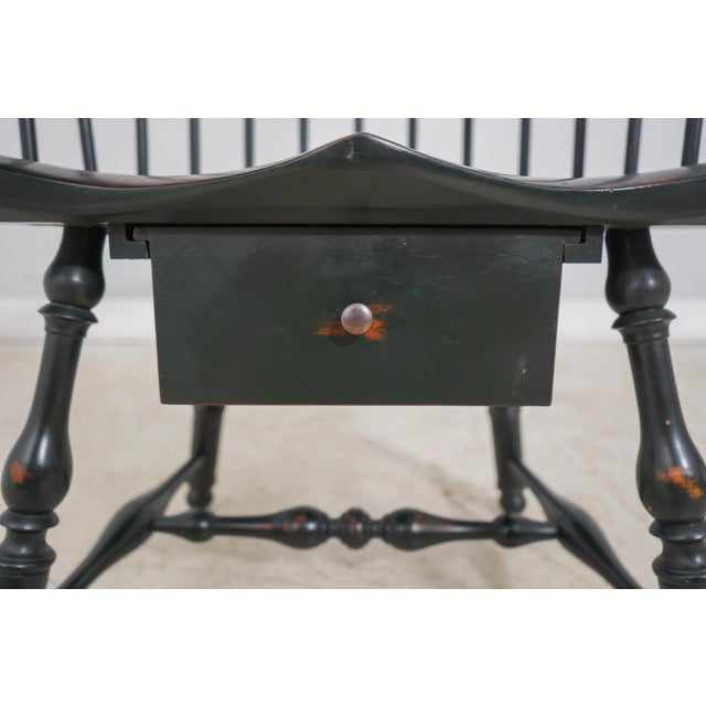 Dr Dimes Windsor Style Desk Writing Arm High Back Chair For Sale - Image 11 of 12