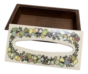 Midcentury 1970s Decor Tissue Box