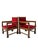 Art Deco Lounge Chairs in Oak and Velvet by Architect Schubad, 1920s, Set of 2 For Sale - Image 6 of 16